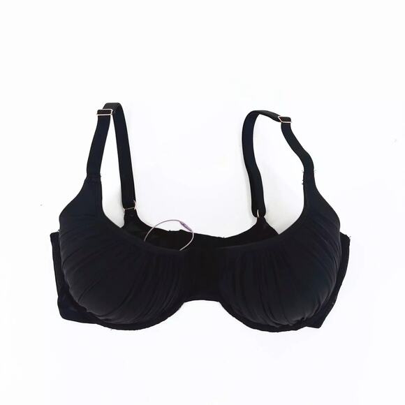 Savage X Fenty Gathered Mesh Balconette Bra 34DD Push Up Underwire Padded - Picture 2 of 6